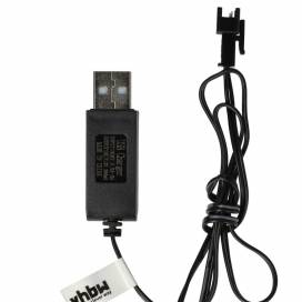 Produktbild: Ladekabel für RC Akkus, Stecker: USB-typ A auf SM-2P, 7,2V, 250mAh, mit Lade -LED, 60cm