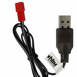 Produktbild: Ladekabel für RC Akkus, Stecker: USB-typ A auf JST, 3,6V, 250mAh, mit Lade -LED, 60cm