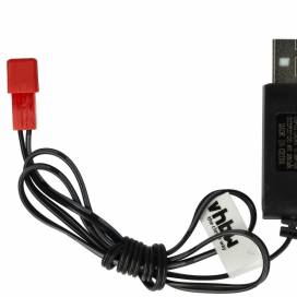 Produktbild: Ladekabel für RC Akkus, Stecker: USB-typ A auf JST, 6V, 250mAh, mit Lade -LED, 60cm