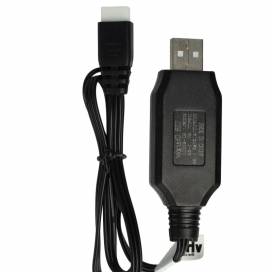 Produktbild: Ladekabel für RC Akkus, Stecker: USB-typ A auf 3-Pol JST XH-3P Stecker, 7,2V, 1000mAh, mit Lade -LED, 60cm