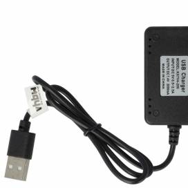Produktbild: USB Ladegerät für Li-Ion und Li-Po RC Akkus, output: 7.4V, 2000mAh, mit JST-XH 3P stecker, Kabellänge 55cm