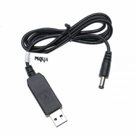 Produktbild: Anschlusskabel USB auf Hohlstecker 5,5 x 2,5mm, 5V / 2A zu 12V / 0.7A