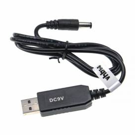 Produktbild: Anschlusskabel USB auf Hohlstecker 5,5 x 2,5mm, 5V / 2A zu 9V / 0.9A