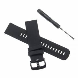 Produktbild: Silikon Armband für Garmin Forerunner 745, schwarz, 22mm