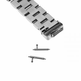 Produktbild: Armband 14mm Edelstahl silber für Fitbit Inspire u.a. 180mm lang