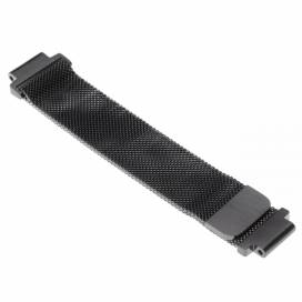 Produktbild: Armband Edelstahl 20mm schwarz magnet loop für Garmin Forerunner 220 u.a.