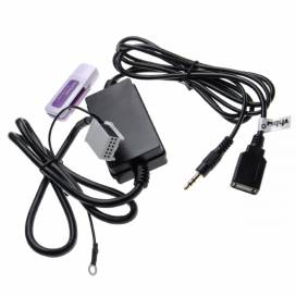 Produktbild: USB Audio Adapter mit AUX und Kartenleser für VW RCD 300, Audi Chorus 2 u.a.