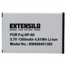 Produktbild: EXTENSILO Akku für Fujifilm wie NP-60 u.a. 1300mAh