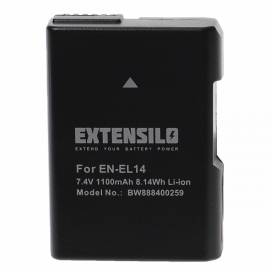 Produktbild: EXTENSILO Akku wie EN-EL14 für Nikon D5600 u.a. 1100mAh