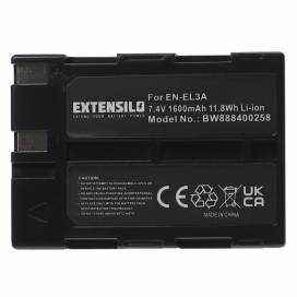 Produktbild: EXTENSILO Akku wie EN-EL3a für Nikon D100 u.a. 1600mAh