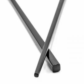 Produktbild: 1Paar elegante Ess-Stäbchen aus Edelstahl, schwarz