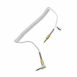 Produktbild: Kopfhörer-Kabel/AUX-Adapterkabel 3,5mm Stecker, 1,5m mit Knickschutz weiß