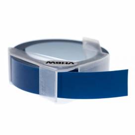 Produktbild: Prägeband-Schriftband-Kassette ersetzt Dymo 0898142, 12mm, weiß auf blau
