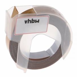 Produktbild: Prägeband-Schriftband-Kassette ersetzt Dymo 0898190, 9mm, weiß auf gold
