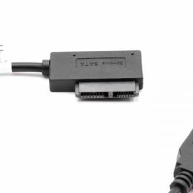 Produktbild: Adapterkabel USB 2.0 auf Slimline SATA II 7 + 6 (13 Pin) DVD, CD-ROM