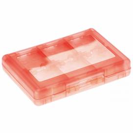 Produktbild: Spiele-/Speicherkartenbox für Nintendo 3DS XL u.a. rot-transparent