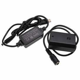 Produktbild: USB-Netzteil wie AC-FZ100 für Sony Alpha 1 u.a. + DC-Kuppler wie NP-FZ100