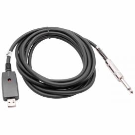 Produktbild: Adapterkabel/ Audiokabel/ Gitarrenkabel USB 2.0 Stecker auf 6,35mm Klinke