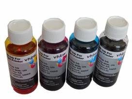 Produktbild: Tintenpatronen-Nachfüll-Set Dye-Tinte 4x 100ml