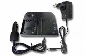 Produktbild: vhbw Dual-Ladegerät für Sony BP-BX1, Olympus Li-90B, Samsung BP88A, BP88B