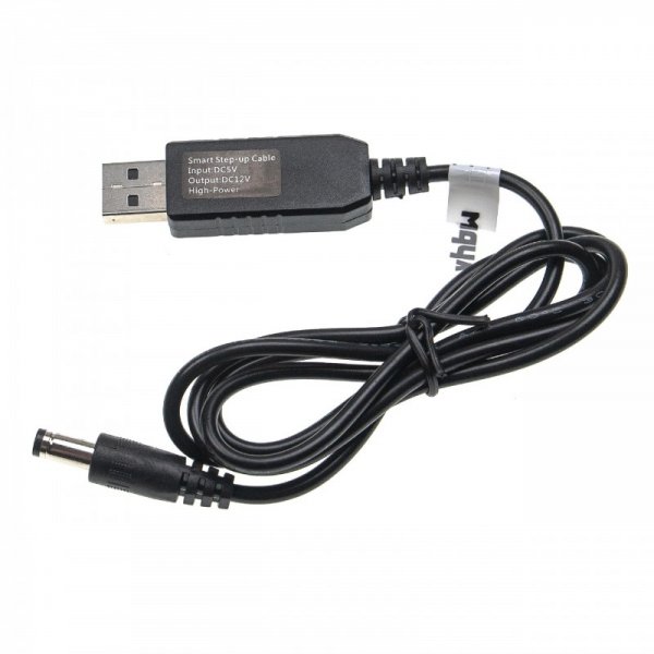 Anschlusskabel USB auf Hohlstecker 5,5 x 2,5mm, 5V / 3A zu 12V / 1A  (888301086) - , - VHBW B2B Shop