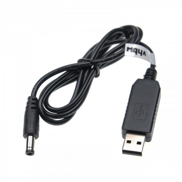 Anschlusskabel USB auf Hohlstecker 5,5 x 2,5mm, 5V / 3A zu 12V