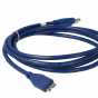 Produktbild: USB 3.0 Kabel Micro B blau 1,8m
