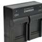 Produktbild: vhbw Dual-Ladegerät für Panasonic CGA-S005, S008, Fuji NP-70
