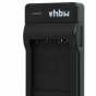 Produktbild: vhbw micro USB-Akku-Ladegerät passend für Canon NB-6L, Samsung SLB-10A u.a.