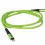 Produktbild: vhbw 2in1 Datenkabel USB Typ C auf Lightning, Nylon, 1m, grün-schwarz