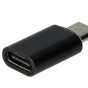 Produktbild: Adapter für USB type C (weiblich) auf Micro USB (männlich), schwarz, Ladeadapter
