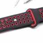 Produktbild: Silikon Armband schwarz-rot für Garmin Forerunner 220 u.a. + Werkzeug